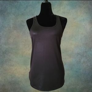 Raceback Black Tank Top